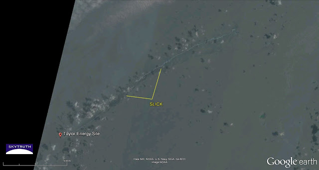 Satellite image of Taylor Energy slick, July 2015