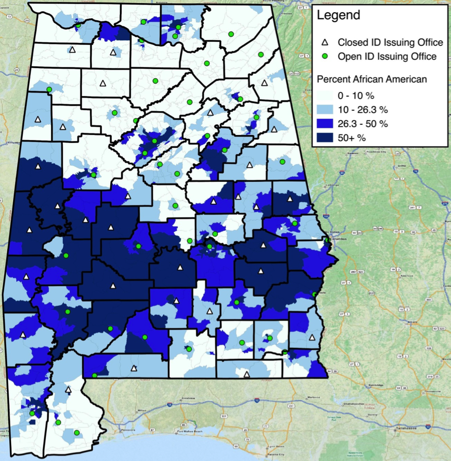 Institute index alabama dmv closings the latest threat to voting