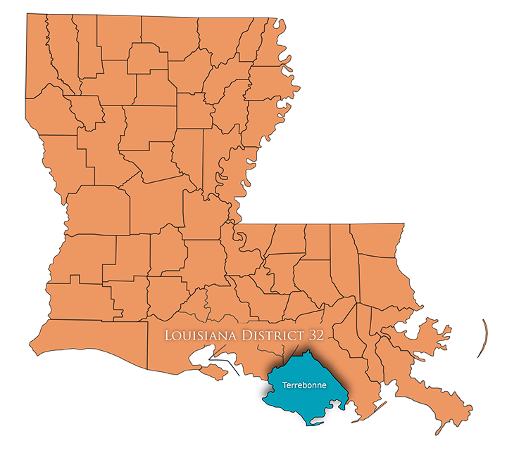 Louisiana Map 32ndJDC Ballotpedia 