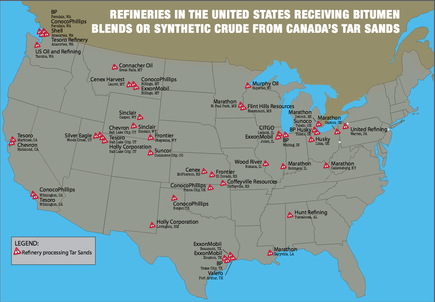 Refinery Map