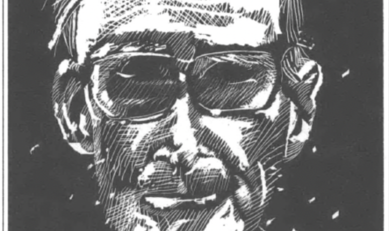 illustration of an old man's face