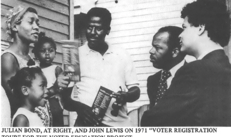 Julian Bond and John Lewis for Voter Education Project