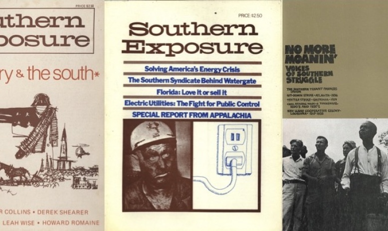 The covers of Southern Exposure's three earliest issues