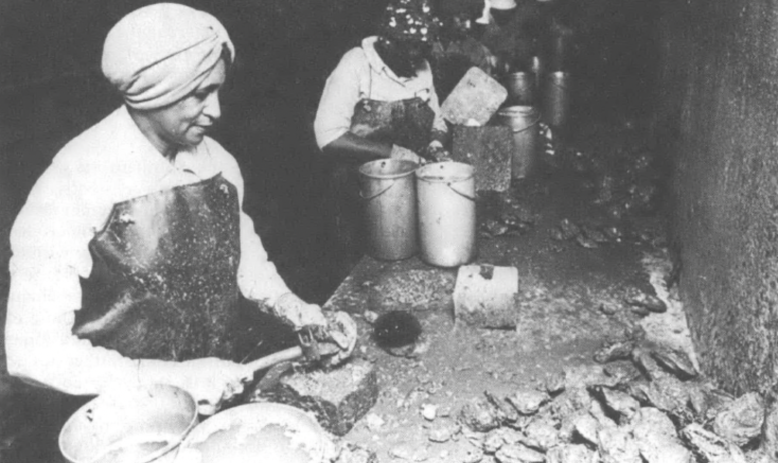 Three women cooking