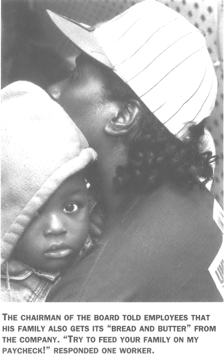 Woman holding child 