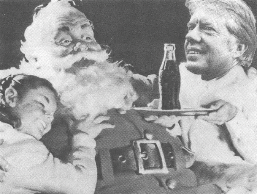 Collage of Jimmy Carter and Santa Claus