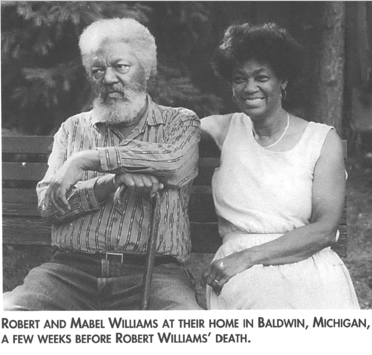 Robert and Mabel Williams at their home a few weeks before Robert's death