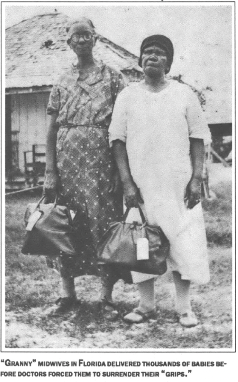 photograph of two midwives in Florida