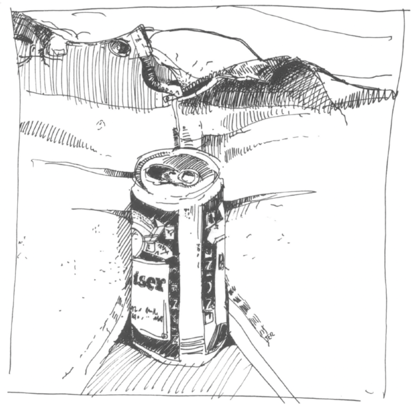 illustration of drink can