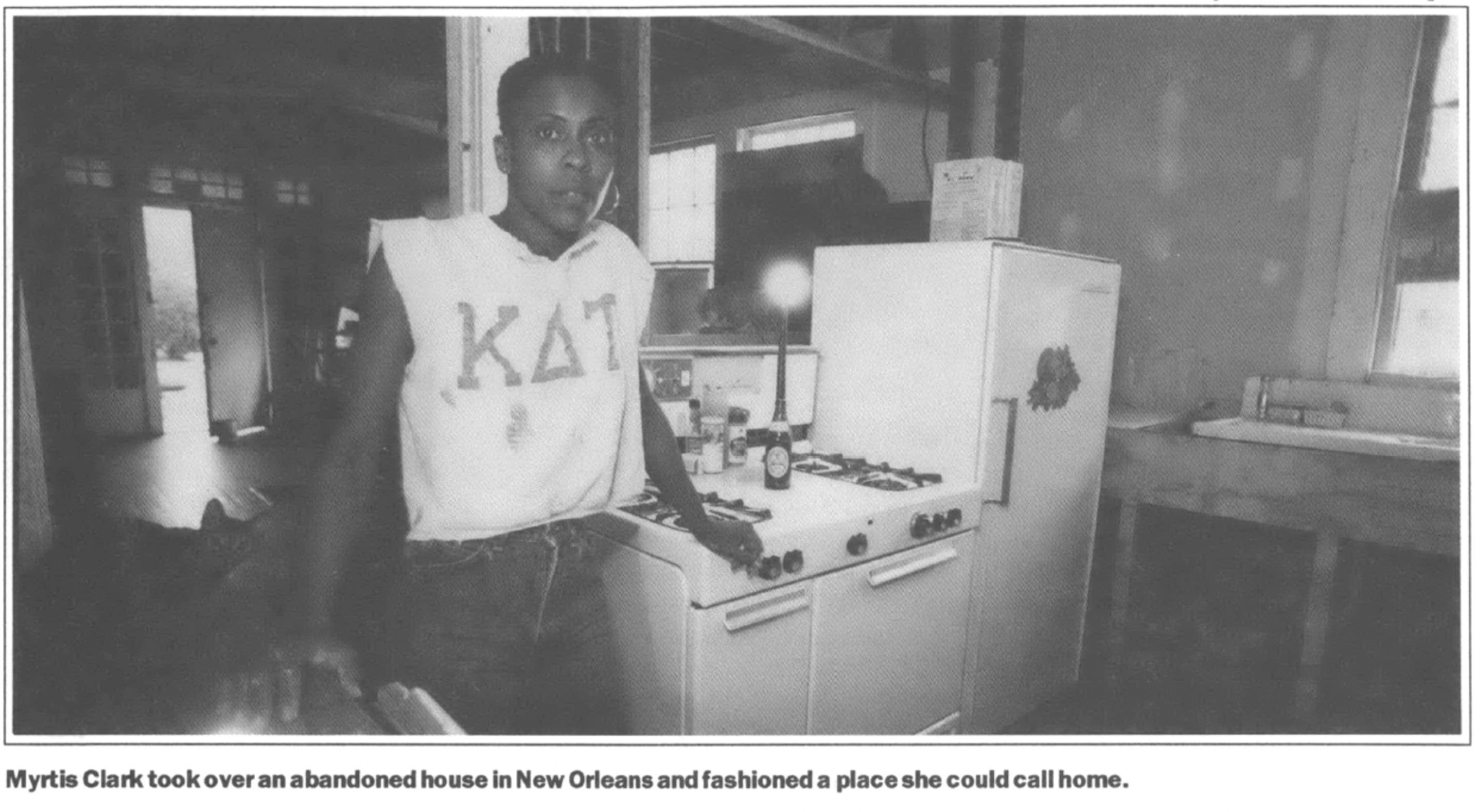 photograph of woman in her home