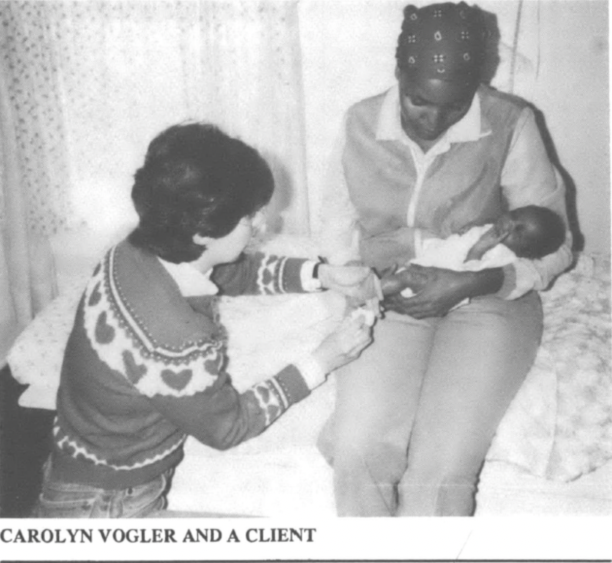 Carolyn Vogler and a client