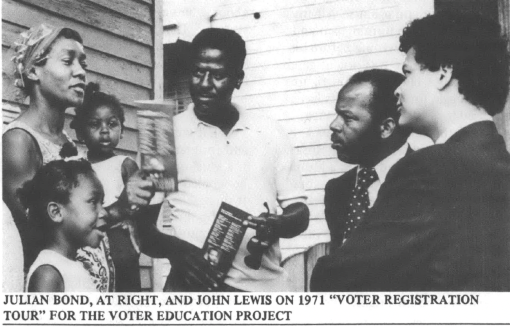 Julian Bond and John Lewis for Voter Education Project