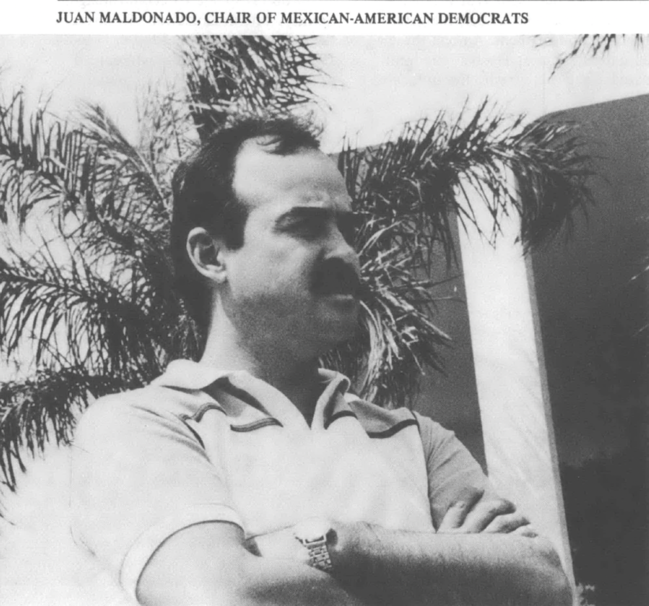 portrait of Juan Maldonado, chair of Mexican-American democrats