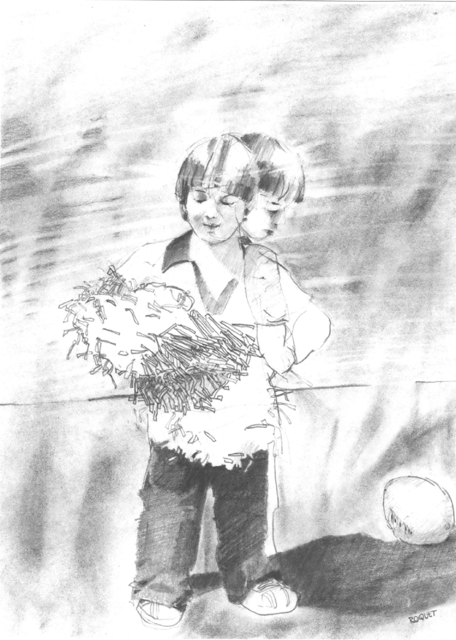 Illustration of a little boy