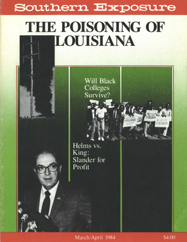 Cover of Southern Exposure's issue titled "The Poisoning of Louisiana."