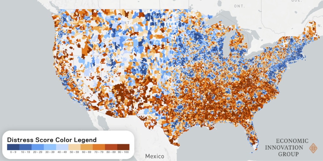 Distressed Communities Map Distressed Communities Map