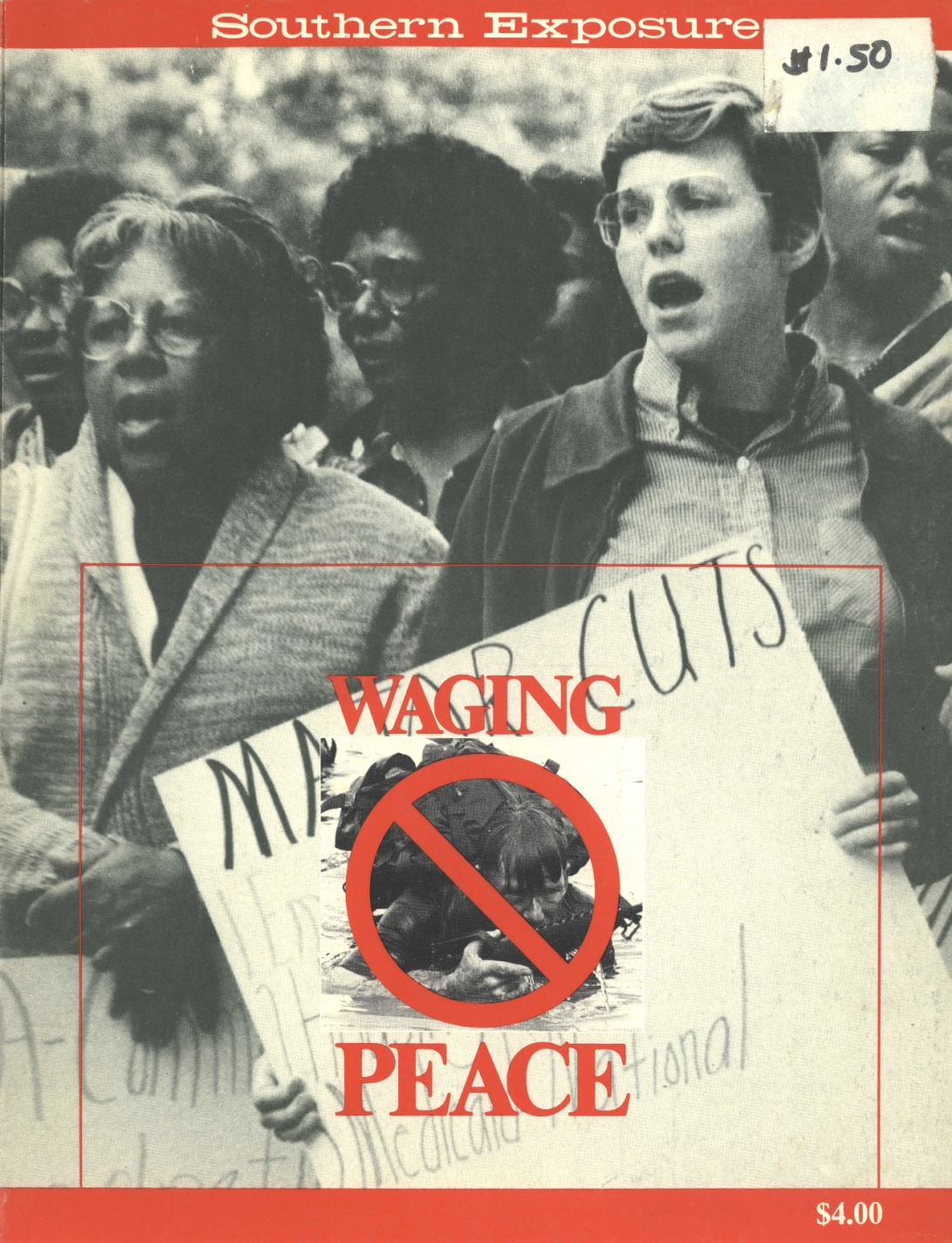 women marching and holding posters
